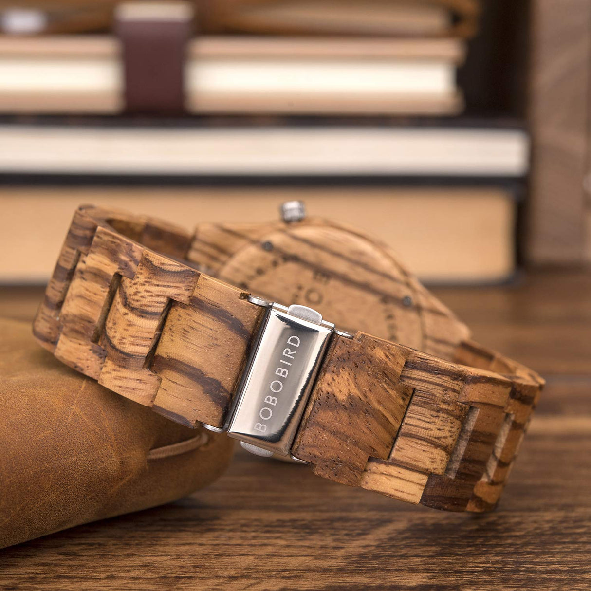 BOBO BIRD Mens Unique Engrave Wood Watches Luxury Stylish Watch Wood Strap with Bamboo Wooden Box BOBO BIRD