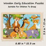 Puzzles for Kids Ages 4-6, 24 Pieces Wooden Puzzles for Toddlers Ages 3 4 5 6 7 8 Year Olds Puzzles Toys. Children Jigsaw Puzzles for Boys and Girls Gifts Educational Learning Toys Eirenke