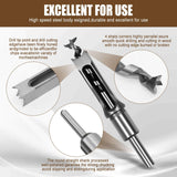 HSOKEW Woodworking Square Hole Drill Bits, Wood Mortising Chisel Set Wood Square Hole Mortising Chisel Drill Bit for Mortising Machines (1/4, 5/16, 3/8, 1/2, 9/16, 5/8, 3/4) HSOKEW