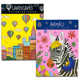 Adult Coloring Books Super Set -- 10 Deluxe Coloring Books for Adults and Teens Crenstone