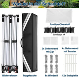 COBIZI Canopy 10x20 Pop Up Canopy Tent with 6 Sidewalls, Waterproof Commercial Canopy Ez Outdoor Instant Gazebo UV Protection 50+ Event Shelter, Garden Tents for Parties with Sandbags, White COBIZI