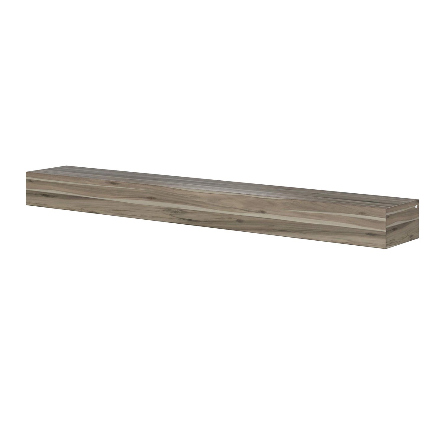 Pearl Mantels 492-72-WEATHER Acacia Wood Fireplace Mantel Shelf, 72", Weathered Finish