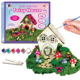 Wooden Fairy House Craft Kit for Kids | DIY Fairy Garden with Paints & Decorations | Creative Arts & Crafts Birthday Gift for Girls Activity | Ages 5, 6, 7, 8-12 Magical Valley