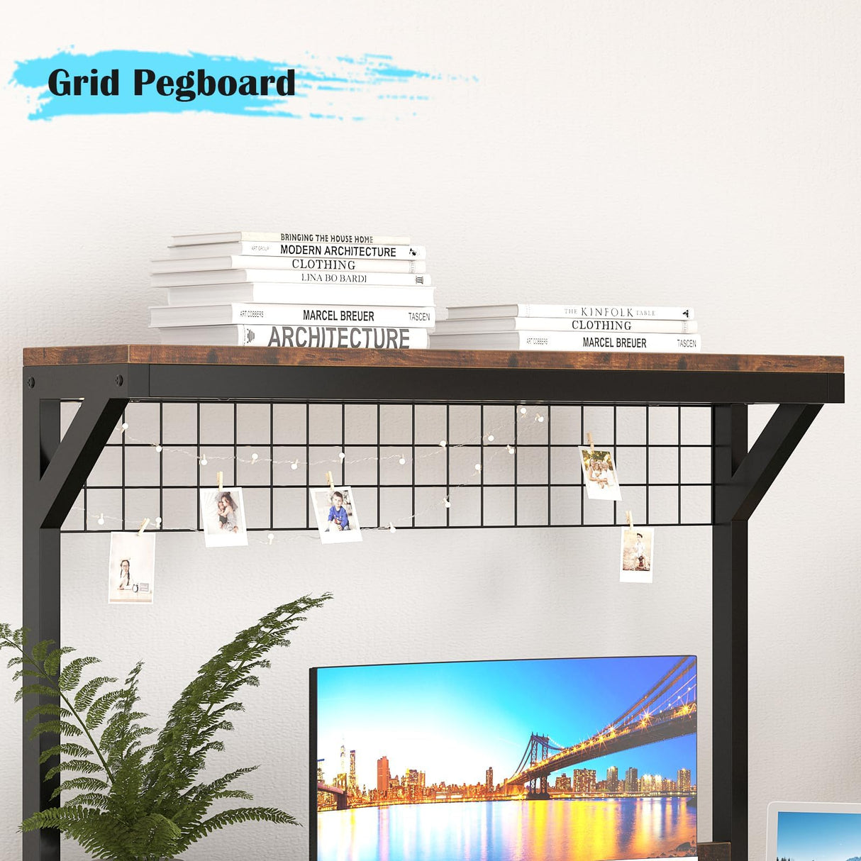 ALISENED 31.5" Computer Desk with Hutch, Office Desk Study Table Writing Desk Workstation PC Table for Home Office, Space Saving Design ALISENED