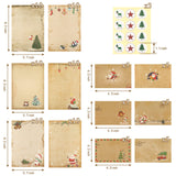 126 Pieces Christmas Stationery Paper and Envelopes Set Stationery Printer Paper with Envelopes Letter Set for Holiday Writing Zonon