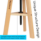 MEEDEN Wooden Drafting Stool with Adjustable Height, Artist Stool,Office Studio Stool, Up to 220 Lbs,German Beech Wood, Perfect for Artists Studio,Home Use,Kitchen,Bars MEEDEN