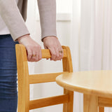 ECR4Kids Three Rung Ladderback Chair, 14in Seat Height, Classroom Seating, Honey, 2-Pack ECR4Kids