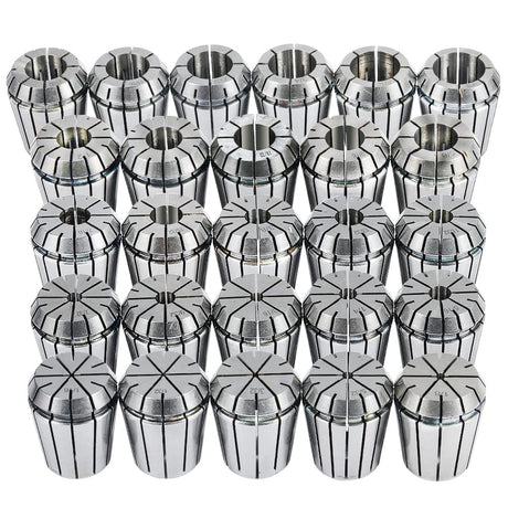 ER32 Collet Set 26PCS ER32 Spring Collet Set CNC Engraving Milling Lathe Chuck Tool 1/32-13/16 Inch for CNC Engraving Machine & Milling Lathe Tool Workholding Engraving Collets HOZLY