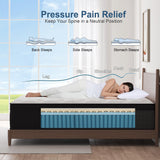 Duchessz Full Mattress, 12 Inch Hybrid Mattress Eurotop with Gel Memory Foam,Motion Isolation Individually Wrapped Pocket Coils Mattress,Breathable Comfort Soft Mattress Pressure Relief Duchessz