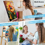 Paint by Numbers Kit for Adults - Beach Bottle Acrylic Adult Paint by Number Kits on Canvas for Beginner, Seaside Lighthouse DIY Oil Painting by Numbers for Adults, Perfect for Home Decor Gift 16"x20" Offito