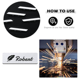 Name Tag Blank Name Badges 1 x 3 Inch DIY Blank ID Name Badge with Pin Backing for Office Workers Students, Personalized Badges Making (25 Pieces) TecUnite