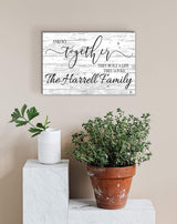 Personalized Wedding Gift Sign With Names And So Together They Built a Life They Loved Custom Wood Farmhouse Décor for Home, Wedding, Family or Couples Gift Idea Broad Bay