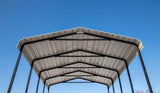 Arrow Carports Galvanized Steel Carport, RV Metal Carport Kit, 14' x 42' x 14', Charcoal Arrow