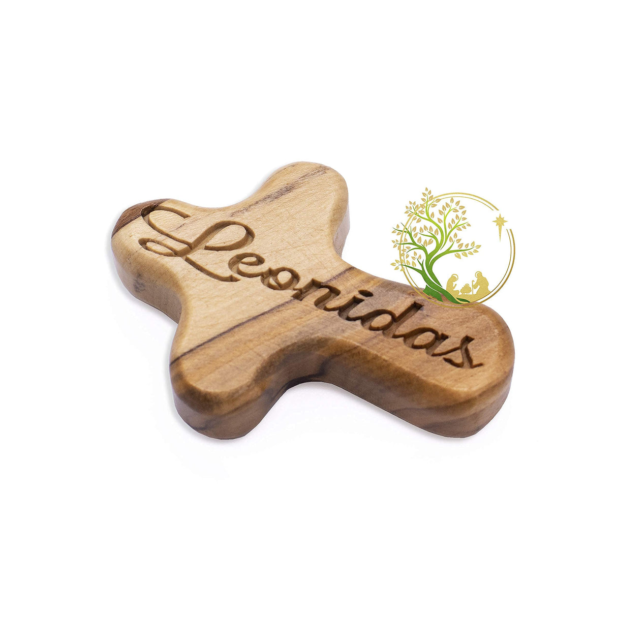 Personalized Comfort Cross for Baptism, Christening & Confirmation - comfort cross gift | Customized Olive wood comfort cross cross for kids& adults | comfort Cross for boys and girls PHLG