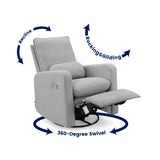 GAP babyGap Cloud Recliner with LiveSmart Evolve - Sustainable Performance Fabric, Grey Delta Children