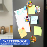 Saysurey Sublimation Magnet Blanks Set 48 Pcs Personalized Sublimation Blank Refrigerator Magnet with 48 Pcs Round Blanks Sublimation Fridge Magnets for Home Kitchen Office Decoration, 1.97'' x 1.97'' Saysurey