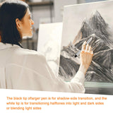 30pcs Blending Stumps for Drawing Sketch Drawing Tools with Blending Sponge Pens Sandpaper Pencil Sharpener Blending Sticks for Beginner Drawing Art Blenders Charcoal Sketch Drawing HaiFafafaing