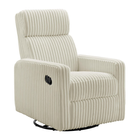Oxford Baby Layton Glider/Recliner Nursery Chair, Corduroy Pearl White Oxford Baby