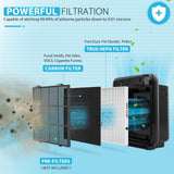 3 Pack AP-1512HH True HEPA Replacement filter Compatible with Coway Airmega AP-1512HH Air Purifier and Airmega 200M Air Purifier, AP-1512HH, AP-1512HH-FP, AP-1518R, AP-1519P, Item NO #3304899 Colorfullife