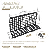 12 Pcs Under Couch Blocker for Bed Adjustable Furniture Plastic Under Bed Blocker with 30 Ties Black Couch Barriers for Dogs Pets Cats (Style 1) Aifong