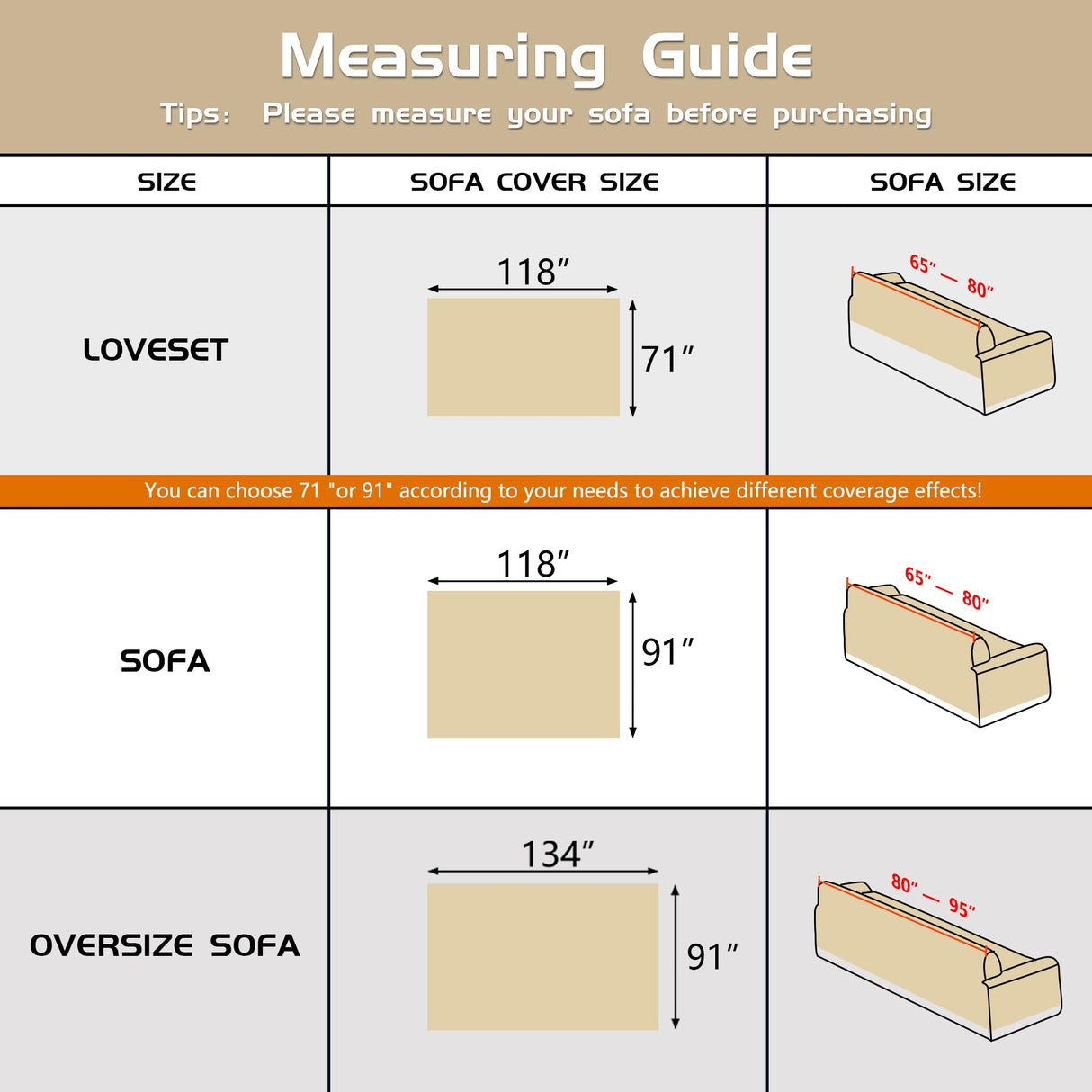 MEETSKY Couch Cover for 3 Cushion Couch Sofa Furniture Protector Sofa Covers Chenille Sectional Couch Covers for Pets Oversized Couch Cover Recliner Sofa Love Seat Covers, 91" x 118", White MEETSKY