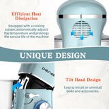 CHeflee Stand Mixer,600W 6+P With 6.5QT Stainless Steel Bowl,Dough Hook, Wire Whip & Beater,for Most Home Cooks,Blue CHeflee