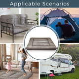 MAXYOYO 6" Extra Thick Japanese Floor Mattress Futon Mattress, Foldable Tatami Pad for Adults, Roll Up Floor Bed for Guest Room Bedroom RV, Dark Grey, Queen MAXYOYO