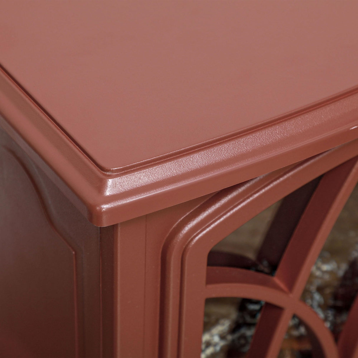 HOMCOM Electric Fireplace Stove, 18" Freestanding Fireplace Heater with Realistic Flame, Overheating Protection, Portable, 750W/1500W, Red HOMCOM