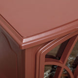 HOMCOM Electric Fireplace Stove, 18" Freestanding Fireplace Heater with Realistic Flame, Overheating Protection, Portable, 750W/1500W, Red HOMCOM