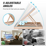 FUNTOK 1500 Piece Jigsaw Puzzle Table with Legs for Adults, Portable Wooden Puzzle Tables with Wheels, Drawers, Adjustable Height with Scales, 5-Tilting-Angle, Transparent Cover, Non-Slip Felt Surface FUNTOK