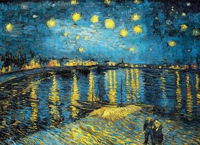 NIHO-JIUMA Diamond Painting Kits Starry Night The Rhone, DIY 5D Full Drill Diamond Art Gift for Adult/Teen, Home Decoration (30 X 40 cm / 12 X 16 inches)