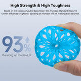 ANYCUBIC 3D Printer Resin, Upgraded 8K Standard Resin V2, Enhanced Toughness and Strength, Lower-Odor, High Precision 3D Printing Resin for All LCD Resin 3D Printers (Clear Blue, 1kg) ANYCUBIC