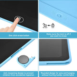 16 inch LCD Writing Tablet for Kids Adults,Colorful Drawing Pad Doodle Board School Supplies Christmas Gifts Toys for Girls Boys 3 4 5 6 7 8 Year Old Girl Boy Birthday Gift Ideas (Blue) ZENZAL