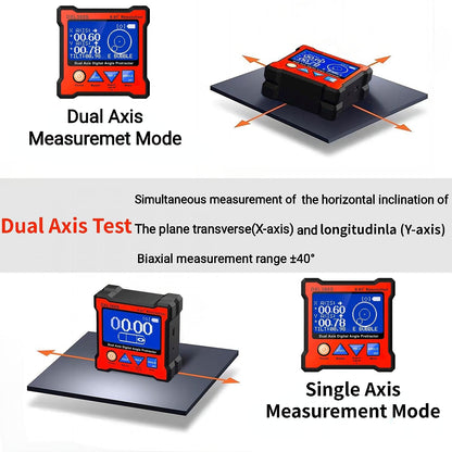 Digital Angle Finder Protractor DXL360S GYRO & Gravity 2 in 1 LCD Meter Magnetic Electronic Angle Gauge Dual Axis Level Box 0.01° Resolution Inclinometer with Backlight Woodworking Measuring  - WoodArtSupply