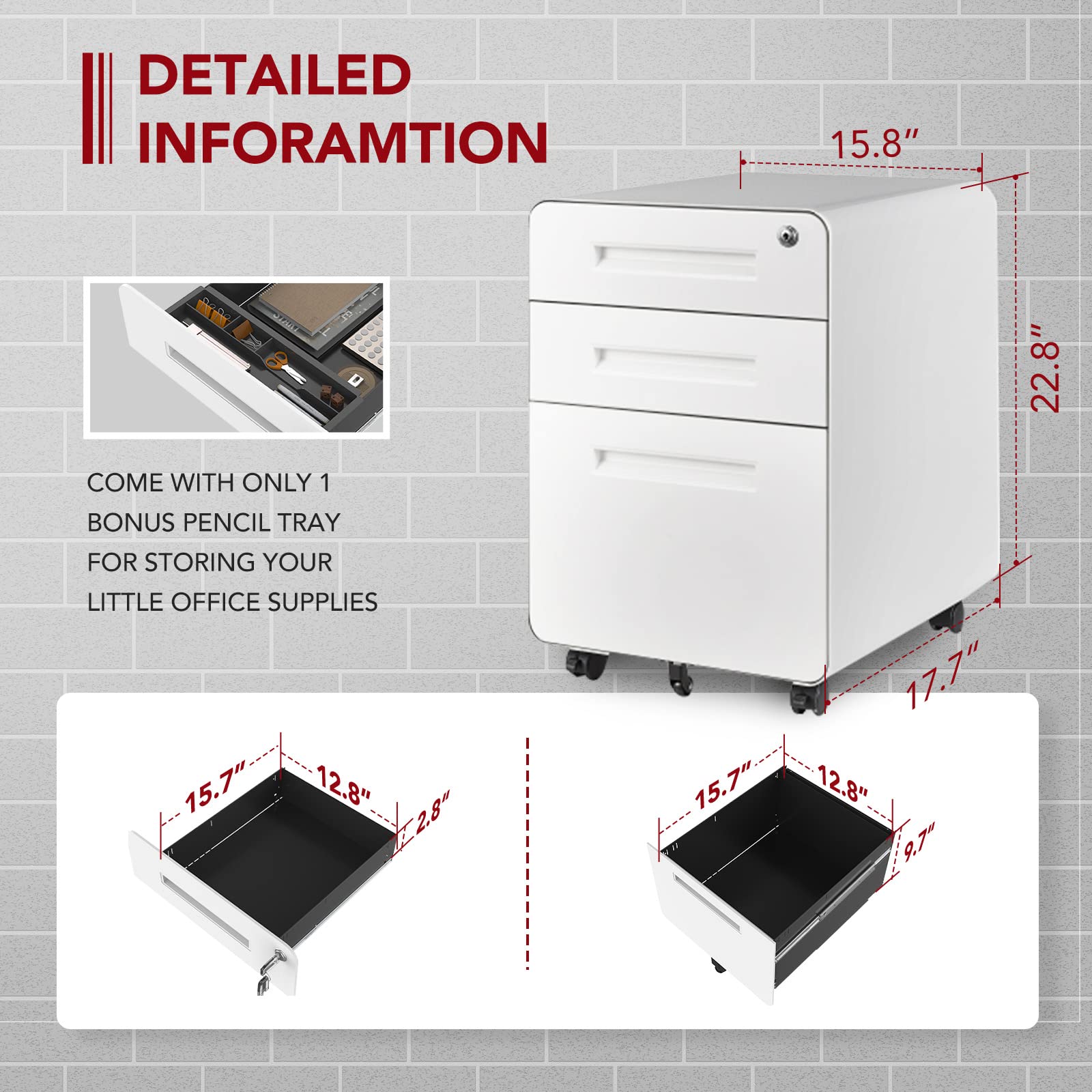 SANODESK Dual Motor L-Shaped Electric Standing Desk Height Adjustable Stand up Desk with 3 Drawer File Cabinet,63 x 40 Inches White Top/White Frame - WoodArtSupply