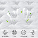 King Size Hybrid Mattresses 12 Inch, Firm Memory Foam Mattress with Extra Thick Comfort Layer for Pressure Relief, Individually Pocket Coils Springs | Motion Isolating | Certipur-US Certified (King) Thctvous