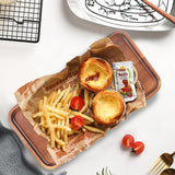 Acacia Wood Platters Small 12"x6" Long Charcuterie Board Rectangle Decorative Tray Wooden Serving Platter for Food Appetizer Cake Plates Kitchen Dish Cheese Boards Rectangular Snack Dessert Trays Ayiaren