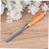 Gadpiparty 1pc Hand Chisel Carving Tools Woodworking Wood Carving Gouges Wood Carving Tool Wood Chisel Sharpening Wood Handle Radial Gouge Electrical Tools Power Tools Bamboo Lathe Shovel Gadpiparty
