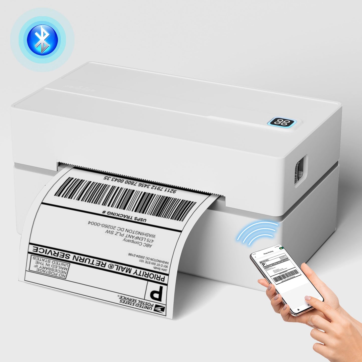 PeriPage Bluetooth Thermal Shipping Label Printer,Wireless 4x6 Shipping Label Printer for Shipping Packages,Support iPhone iPad Android Windows & Mac,Widely Used for Amazon, Ebay,Shopify, Etsy, USPS