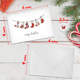 ZICOTO Beautiful Modern Christmas Cards Set of 20 - Incl. Bulk Envelopes, Matching Stickers And Storage Box - Perfect to Send Warm Holiday Wishes to Friends and Family ZICOTO