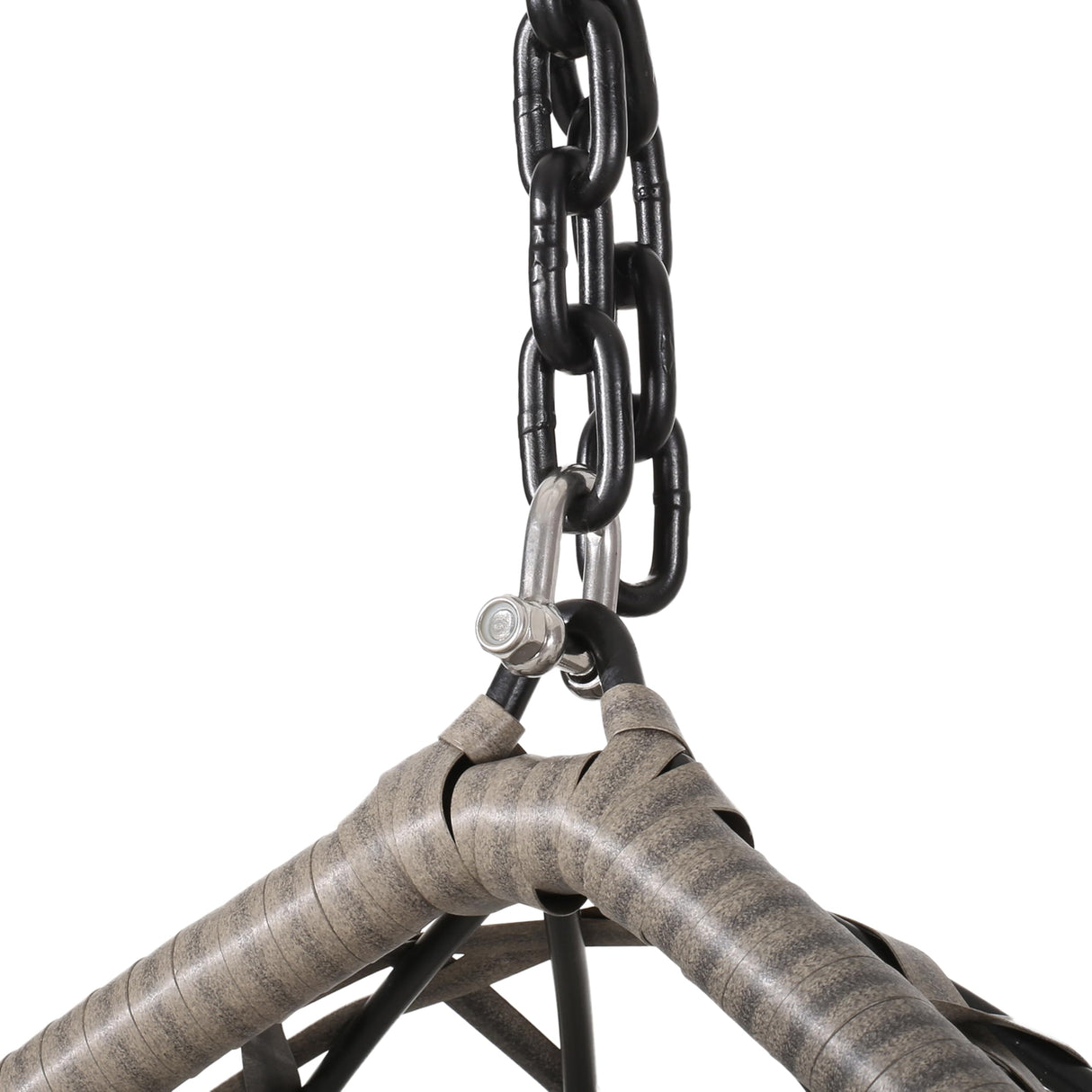 Christopher Knight Home Cayuse Outdoor Wicker Hanging Egg Chair, Gray Christopher Knight Home