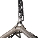 Christopher Knight Home Cayuse Outdoor Wicker Hanging Egg Chair, Gray Christopher Knight Home