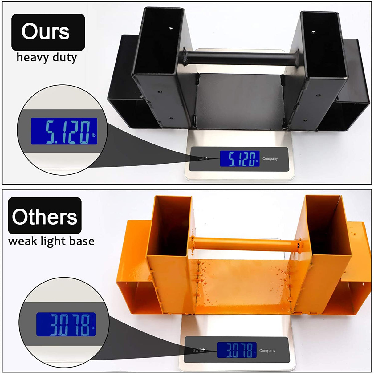 MOFEEZ Outdoor Firewood Log Storage Rack Bracket Kit,Fireplace Wood Storage Holder-Adjustable to Any Length MOFEEZ