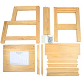 Kitchen Step Stool for Toddlers with Non-Slip Mat, Wood City Wooden Kids Montessori Learning Stool Tower, Toddler Standing Tower Helper for Kitchen Counter and Bathroom Sink. WOOD CITY