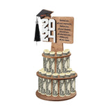 Graduation Money Gift Holder, 2024 New Graduation Gift Money Holder Congratulation Card Holder Money Cake for Graduation Party Graduation Gift Cake Layered Wallet Ornament-Khaki Generic