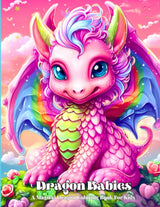 Dragon Babies: A Magical Dragon Coloring Book For Kids WoodArtSupply