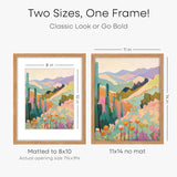 Homeforia 11x14 Picture Frame Wood, Premium Oak Wood Frames 11x14 with 8x10 Mat, 11 x 14 Natural Wooden Photo Frame for Wall, Tempered Glass, Wall Hook Included, Set of 1 Homeforia