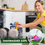 HOTEC Heat Resistant Silicone Kitchen Utensils, Cooking Utensil Set, Spatula Set, BPA Free, Kitchen Gadgets, Utensils Holder, Dishwasher Safe, 14pcs Multicolor HOTEC