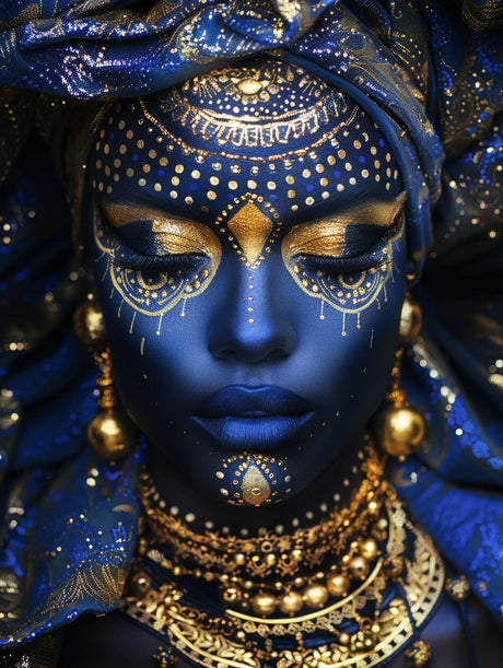 VAIIEYO Diamond Art Kits for Adults African Woman, Diamond Painting African American, Paint with Round Full Drill Crystal Rhinestone Diamonds Gem Art for Home Wall Decoration Gift 12X16 Inch-421 VAIIEYO