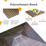 YOLENY 12'x14' Hardtop Gazebo, Outdoor Polycarbonate Roof Canopy, Aluminum Frame Permanent Pavilion with Curtains and Netting, Sunshade for Garden, Patio, Lawns YOLENY